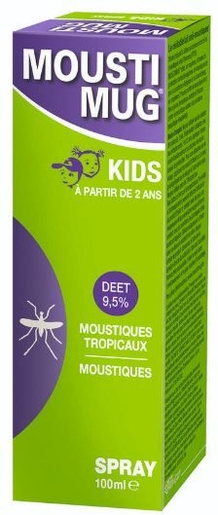 Moustimug 9,5% Deet Spray 100ml | Antimuggen - Insecten - Insectenwerend middel 