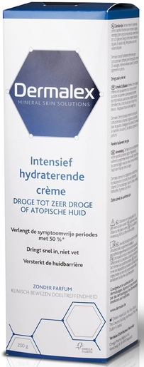 Dermalex Crème Hydratation Intense 200g | Eczema - Psoriasis - Squames