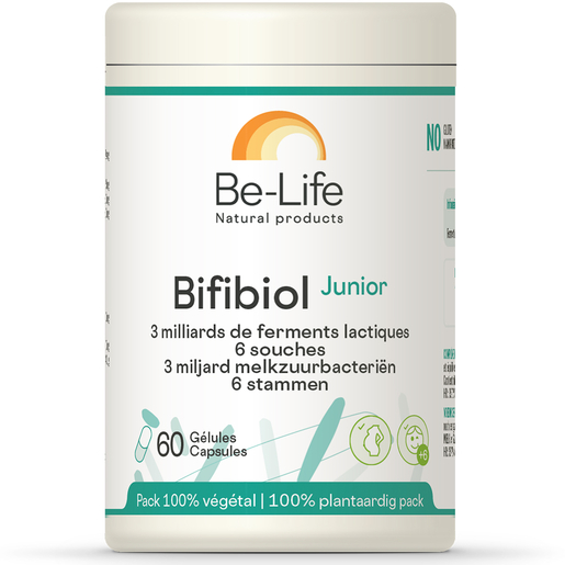 Be-Life Bifibiol Junior 60 Gélules | Probiotiques - Prébiotiques