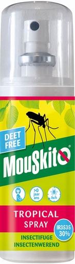 Mouskito Tropical Deet Free Spray 100 ml | Antimuggen - Insecten - Insectenwerend middel 