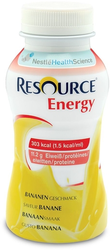 Resource Energy Drink Banaan 4x200ml | Orale voeding