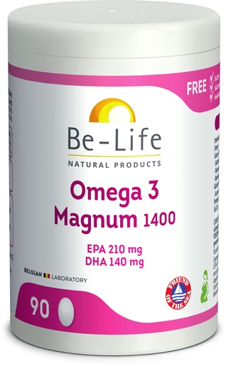 Be Life Omega 3 Magnum 1400 90 Capsules | Bloedsomloop