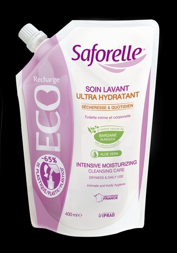 Saforelle Soin Lavant Ultra Hydratant Recharge 400ml | Hygiène Intime