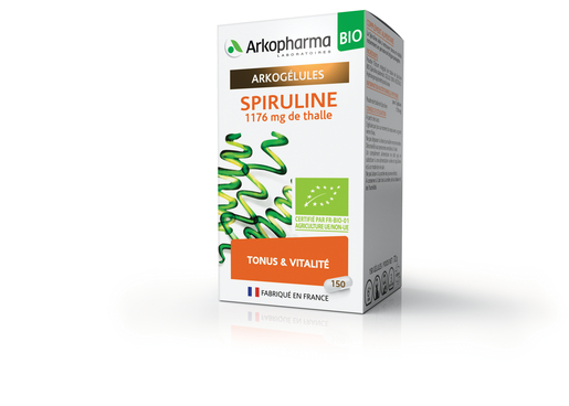Arkogelules Spiruline Bio Caps 150 | Produits Bio