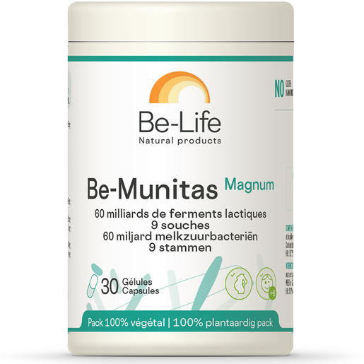 Be-Life Be-Munitas Magnum 30 Gélules | Probiotiques - Prébiotiques