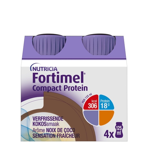 Fortimel Compact Protein Noix de Coco 4x125ml | Nutrition