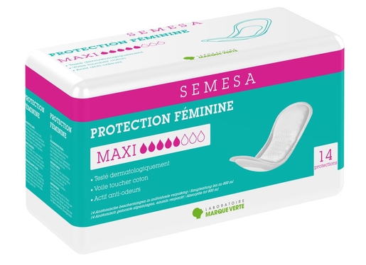 Marque Verte Semesa Maxi 14 Protections Anatomiques Mixtes | Protections Anatomiques