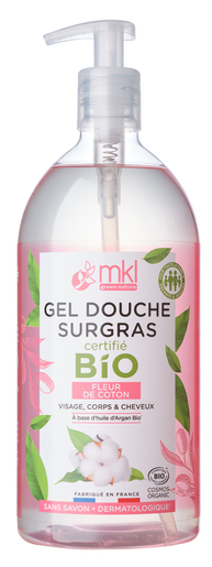 MKL Gel Douche Surgras Bio Fleur de Coton 1L | Nos Best-sellers