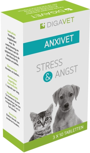 Anxivet 30 Tabletten | Stress en loopsheid