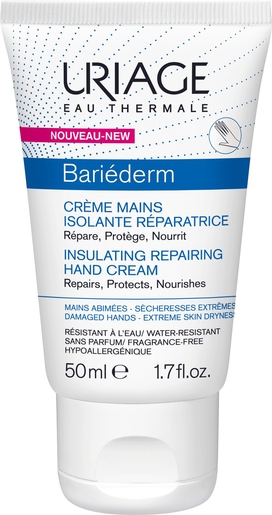 Uriage Bariéderm Crème Mains Isolante Réparatrice 50ml | Mains Hydratation et Beauté
