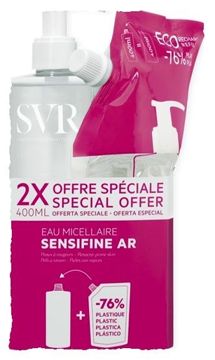 SVR Sensifine AR Micellair Water 400 ml + Navulling 400 ml | Make-upremovers - Reiniging