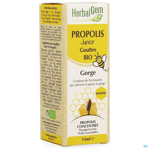 Herbalgem Propolis Junior Gouttes Bio 15ml