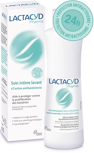 Lactacyd Pharma Intieme Wasgel Antibacteriële Werking 250ml | Desinfecterende verzorgingsproducten