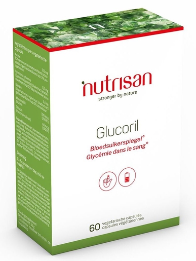 Nutrisan Glucoril 60 Capsules | Glycémie - Sucre