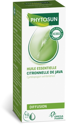 Phytosun Citronelle de Java Huile Essentielle Bio 10ml | Produits Bio