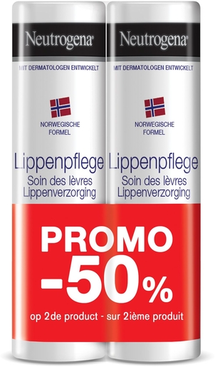 Neutrogena Noorse Formule Lippenbalsem Duo 2x4,8 g (2de -50%) | Promoties
