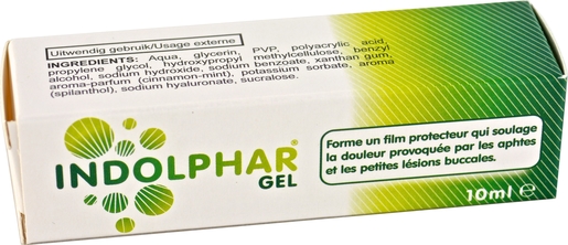 Indolphar Gel 10ml | Aphtes - Gingivite