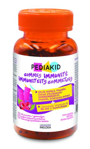 Pediakid Gummies Immunite 60 Gommes A Mâcher | Défenses naturelles - Immunité