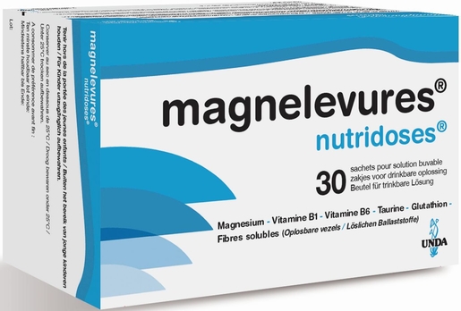 Magnelevures Nutridoses 30 Zakjes Poeder voor Drinkbare Oplossing | Varia