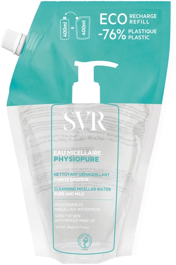 SVR Physiopure Micellair Water Eco Navulling 400 ml | Make-upremovers - Reiniging
