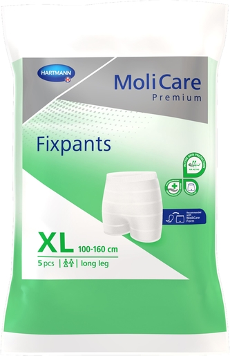 MoliCare Premium Fixpants Long Leg 5 Slips Maat X-Large | Verbanden - Slips - Broekjes