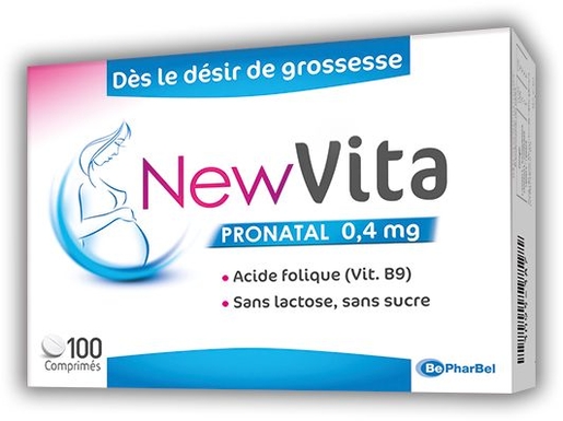 NewVita Pronatal 0,4mg 100 Comprimés | Vitamines et compléments alimentaires grossesse