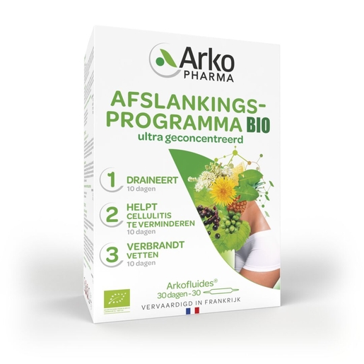 Arkofluides Afslank Programma 30 Ampullen | Zuiverend - Ontgiftend
