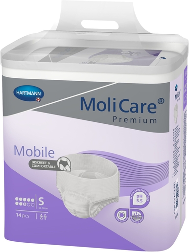 MoliCare Premium Mobile 8 Drops 14 Slips Taille Small | Changes - Slips - Culottes