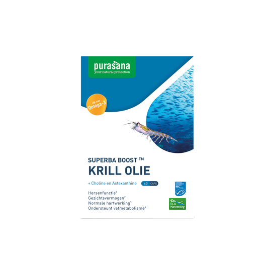 Purasana Krillolie 60 capsules | Geheugen - Concentratie