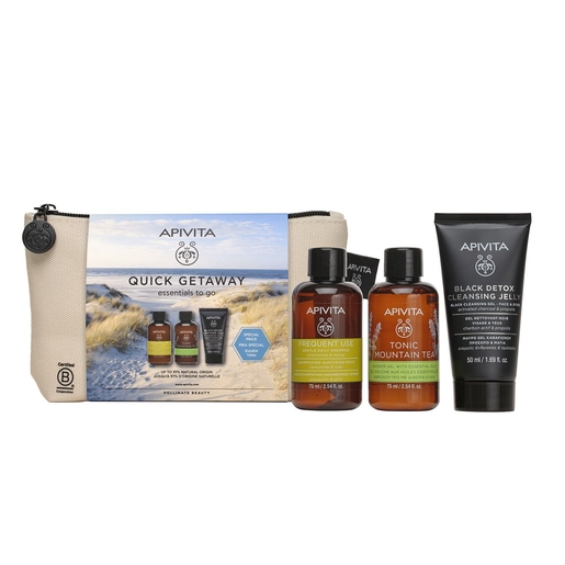 Apivita Quick Getaway Travel Kit 3 producten | Biocosmetica