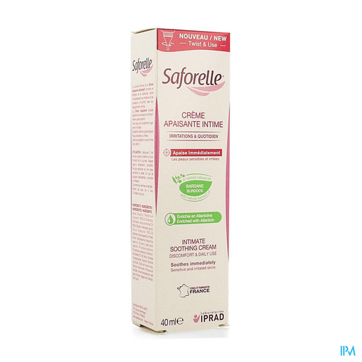 Saforelle Kalmerende Crème 40 ml | Verzachtende verzorgingsproducten