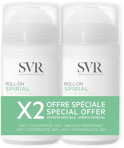 Svr Spirial Deo Roll-on 2x50ml (Nouvelle Formule) | Déodorants anti-transpirant