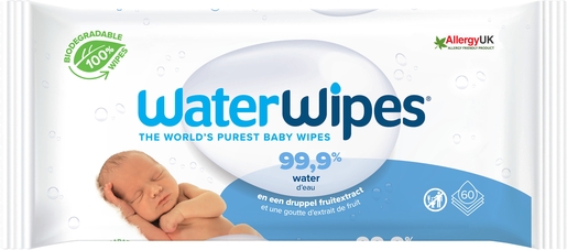 WaterWipes Reinigingsdoekjes Baby Bio 60 Doekjes | Onze Bestsellers