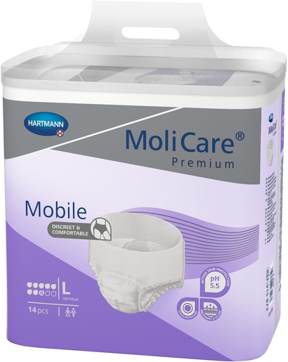 MoliCare Premium Mobile 8 Drops 14 Slips Maat Large | Verbanden - Slips - Broekjes