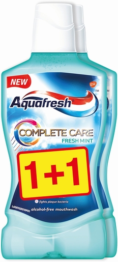 Aquafresh Complete Care Eau Buccale 2X500ML | Bains de bouche