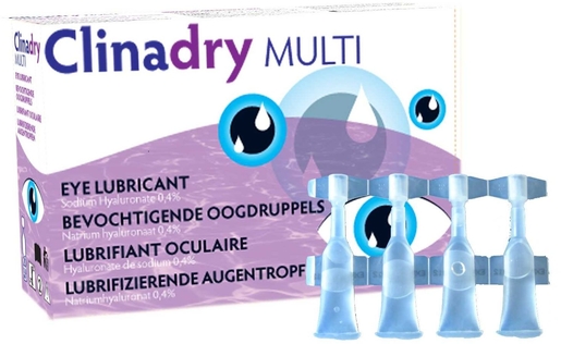 Clinadry Multi Gouttes Oculaires Unidoses 20 x 0,5ml | Sécheresse oculaire