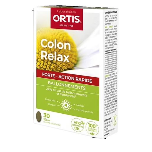 Ortis Colon Relax Forte Comp 30 | Flore intestinale