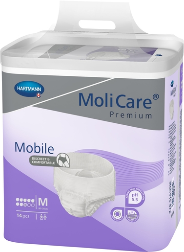 MoliCare Premium Mobile 8 Drops 14 Slips Maat Medium | Verbanden - Slips - Broekjes