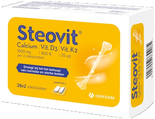 Steovit Calcium Vitamine D3/K2 1000 mg/880 IE 2x28 Tabletten