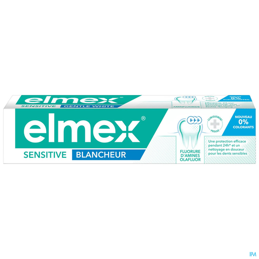 Elmex Sensitive Dentifrice Blancheur  75ml | Dentifrice - Hygiène dentaire