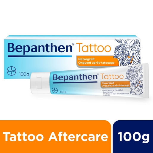 Bepanthen Tattoo Onguent Après-Tatouage 100g | Rougeurs - Cicatrisations