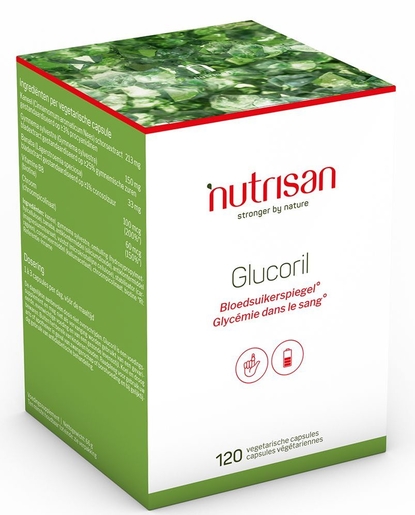 Nutrisan Glucoril 120 Capsules | Glycémie - Sucre