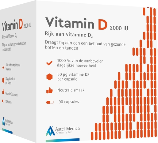 Astel Vitamine D 2000Iu 90 Tabletten | Calcium - Vitamine D