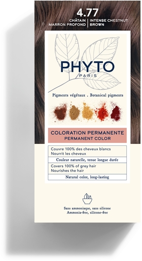 Phytocolor Kit Coloration Permanente 4.77 Châtain Marron Profond | Coloration