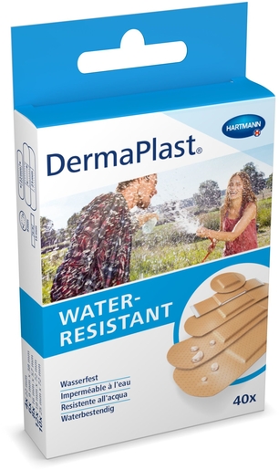 DermaPlast Water Resistant 40 Zelfklevende Voorgesneden Pleisters (5 maten) | Verbanden - Pleisters - Banden