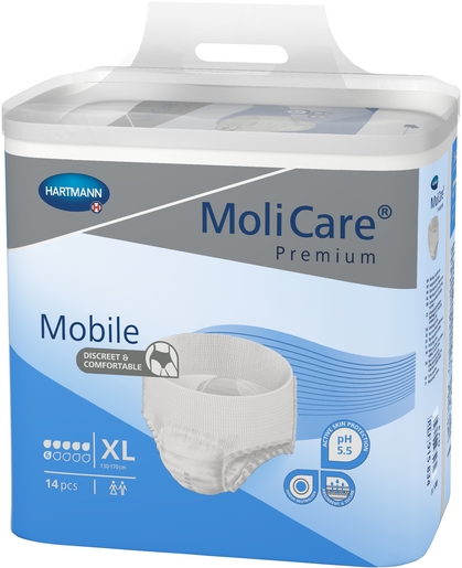 MoliCare Premium Mobile 6 Drops 14 Slips Taille Extra Large | Changes - Slips - Culottes