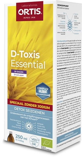 Ortis Detoxine Zonder Jodium Appel Bio 250 ml | Zuiverend - Ontgiftend