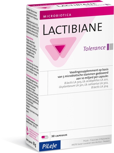 Lactibiane Tolérance 30 Capsules | Probiotica - Prebiotica