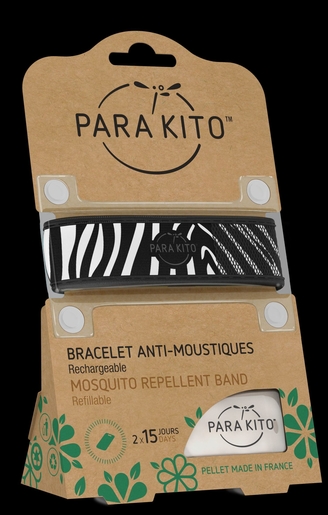 Para&#039;Kito Armband Graffic Zebra | Antimuggen - Insecten - Insectenwerend middel 