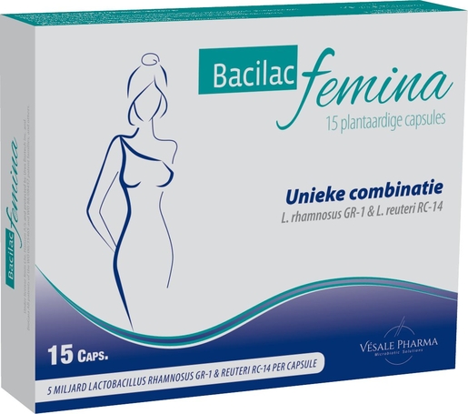 Bacilac Femina 15 Capsules | Welzijn voor vrouwen